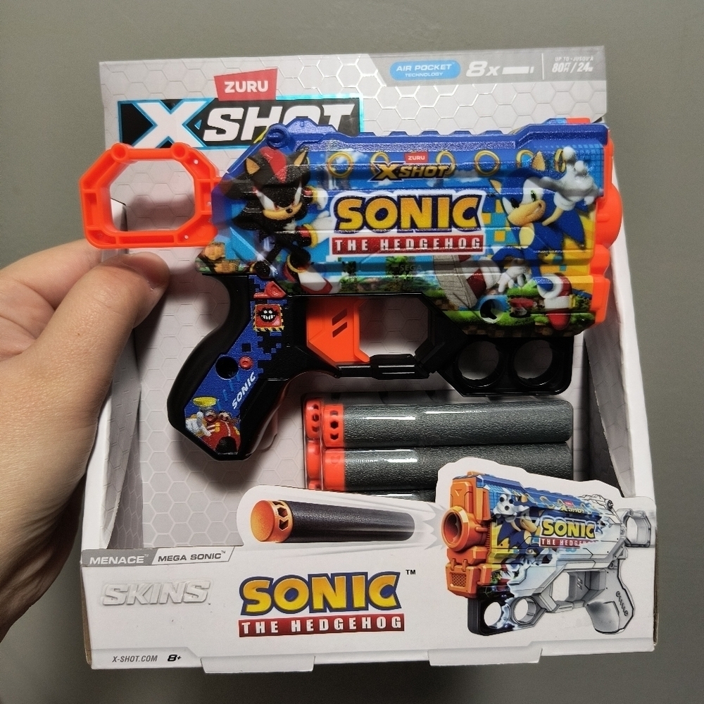 Nerf Sonic the Hedgehog Blaster - Blue and Orange